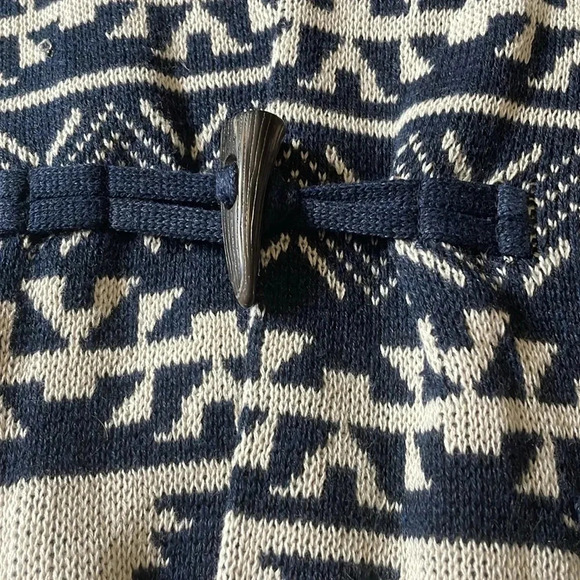 Chaps Southwest long cardigan sweater Toggle Shawl collar Women’s XS Aztec NWT - Picture 3 of 12